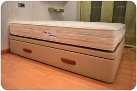 Colchón Viscorrelax de muelle ensacado más Cama Nido montada en Salamanca