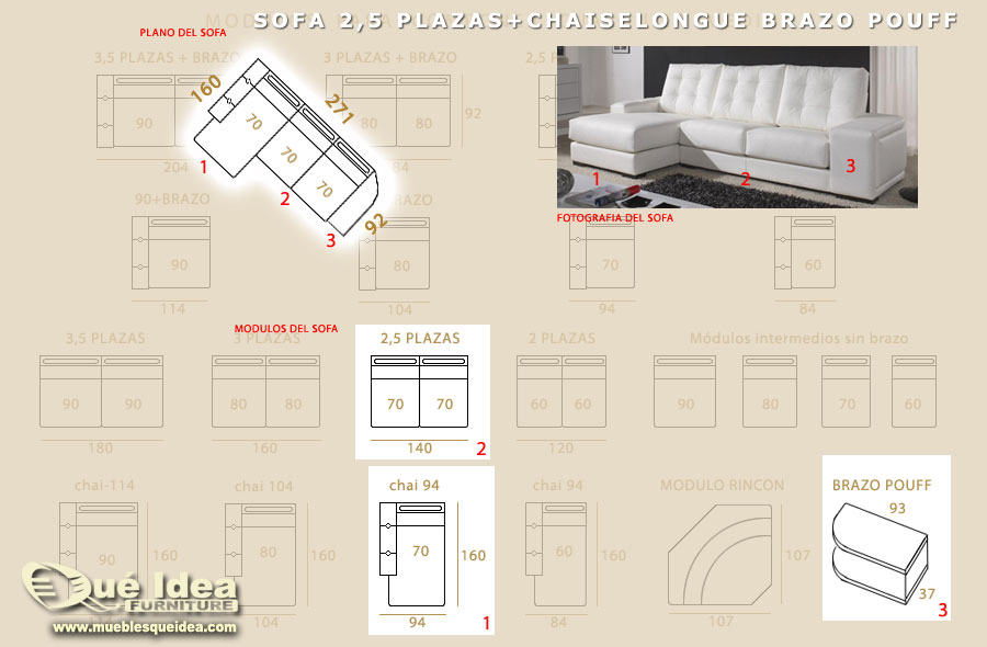 medidas del sofa de piel new york