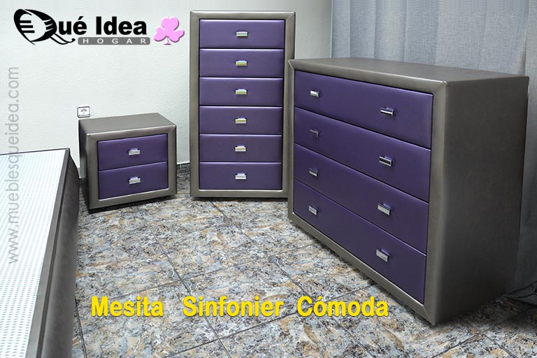 Muebles modernos auxiliares tapizados para dormitorio
