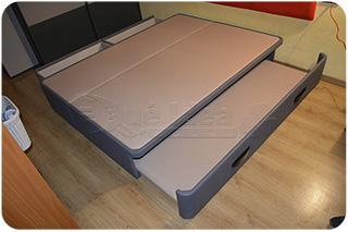 Cama Nido grande con cajones montada Pamplona de 135x190cm