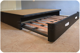 Cama Nido grande con cajones montada Pamplona de 135x190cm