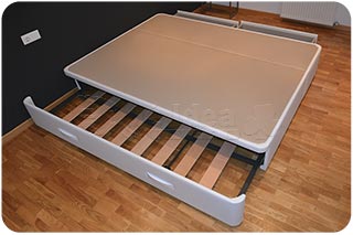 Cama Nido grande con cajones montada en Oleiros A Coruña de 150x200cm
