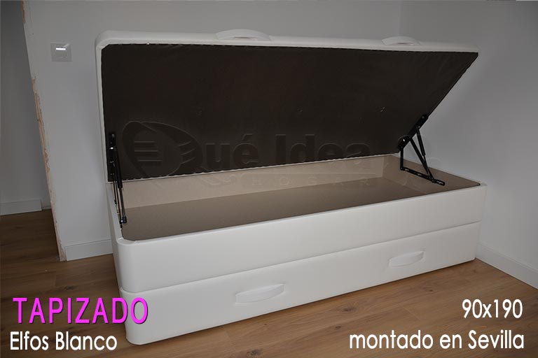 montaje realizado en Sevilla de un Canapé nido color blanco de 90x190