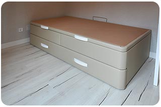 Canapé nido grande tapizado en color Piedra