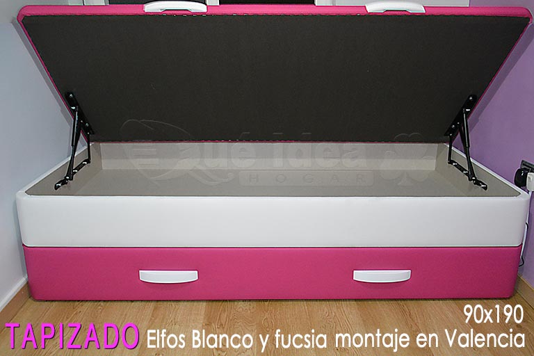 Canapé nido montado en Valencia de 90x190 un dormitorio demasiado estrecho