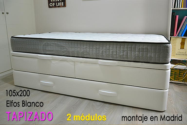 Conjunto oferta de Canapé nido de gran tañano y colchones servidos en Madrid