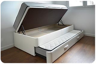 Oferta de Canapé Nido montado en Madrid con colchones visco