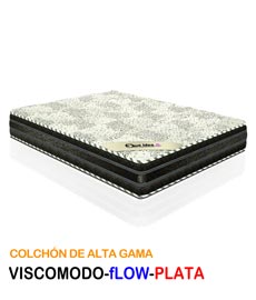 Viscomodo Colchon de alta gama de dos caras invierno flow-plata y verano con visco-gel