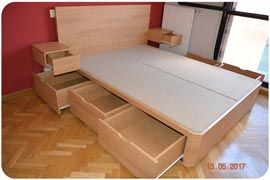 Mueble cama con cajones todo en uno de Qué idea Hogar montado