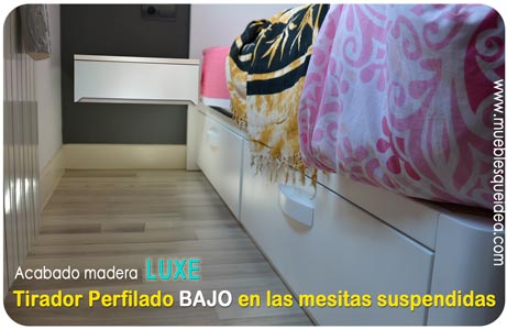 Tirador perfilado bajo en las mesitas de un todo en uno de Qué Idea hogar