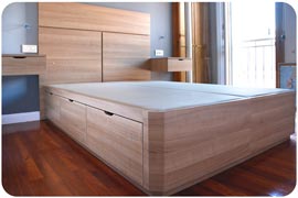 Mueble cama con cajones todo en uno de Qué idea Hogar montado