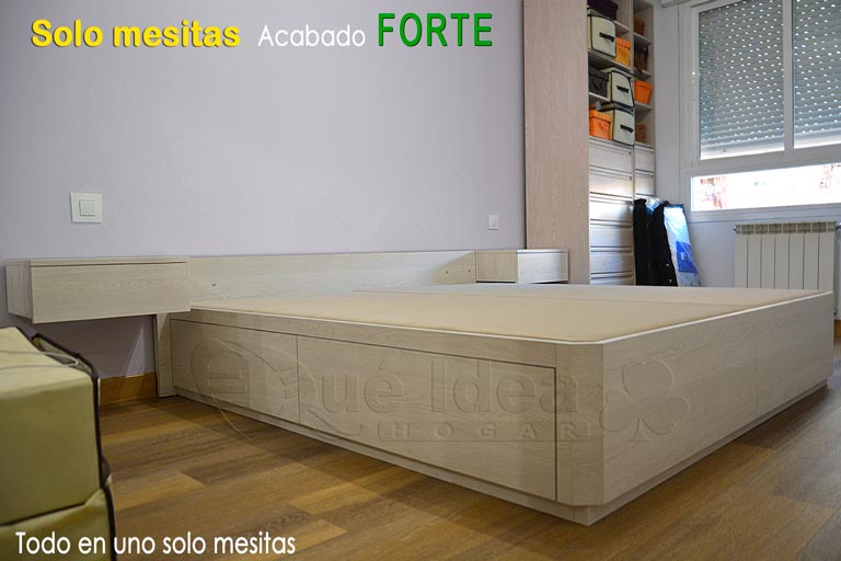 Mesitas de noche suspendidas sin agujeros en la pared